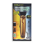 Бездротова машинка для стрижки волосся, USB, SK-16050, Золотий / Акумуляторний тример / Тример для стрижки, фото 8