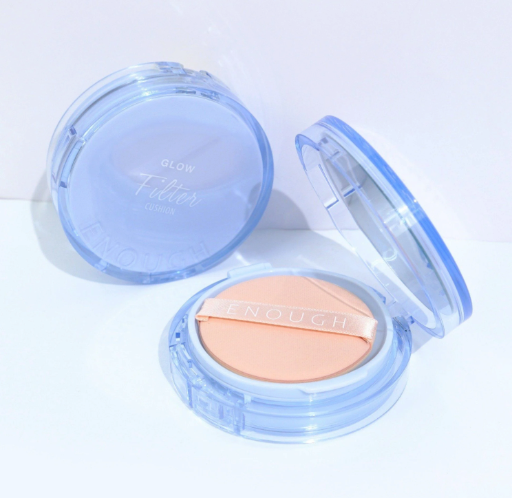 Кушон для обличчя зі змінним блоком Enough Glow Filter Cushion — 15 г*2шт, відтінок 13, фото 1