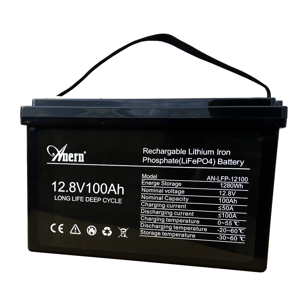 Акумулятор Anern LiFePO4 літій-залізо-фосфатний для ДБЖ 12V100AH AN-LFP12100