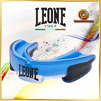 Капа боксерська Leone 1947 Top Guard PD513, доросла (11+), однощелепна, термоформована, з гелевим шаром Nextfit, синя, з футляром