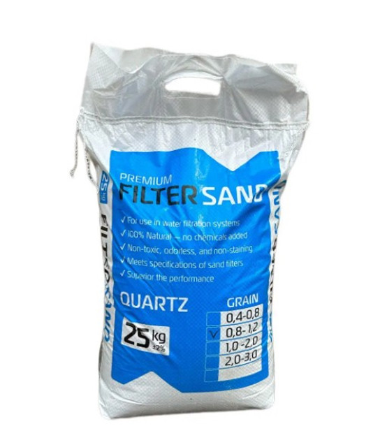 Кварцовий пісок 25 кг 1-2, фото 1