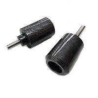 Крашпеди на мотоцикл карбон L = 62 мм, d=43 (короткий болт, к-т 2 штуки)