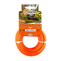 Жилка для тримера "Зірка" 2,7 мм Polax 15 м (70-073)