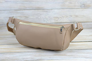 Жіноча сумка "Модель №56 міні" з натуральної шкіри колір Мокко, фото 3
