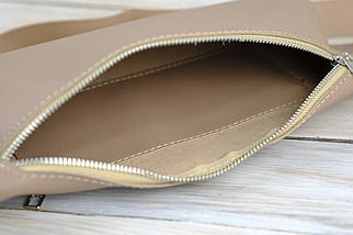 Жіноча сумка "Модель №56 міні" з натуральної шкіри колір Мокко, фото 5