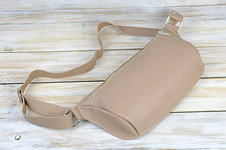 Жіноча сумка "Модель №56 міні" з натуральної шкіри колір Мокко, фото 4