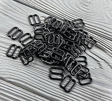 Регулятор для бретелей 10 мм чорний (50 шт./пач.)