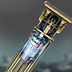 Акумуляторна машинка для стрижки волосся, USB, SK-16019, Золотий / Чоловічий тример / Тример для стрижки, фото 4