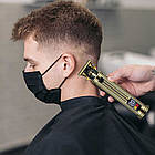 Акумуляторна машинка для стрижки волосся, USB, SK-16019, Золотий / Чоловічий тример / Тример для стрижки, фото 5