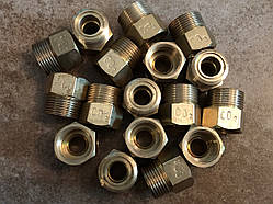 Перехідник балонний нарізний зі СП21,8 на G3/4 латунний, виключно на балони із СО2 (виробництво Китай)