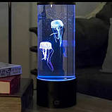 Нічник акваріум медузи 29см. Jellyfish Night Lamp + пульт керування, фото 10