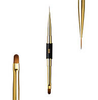 Пензлик F.O.X Art Brush 008 2в1 Овал короткий + лініарний довгий