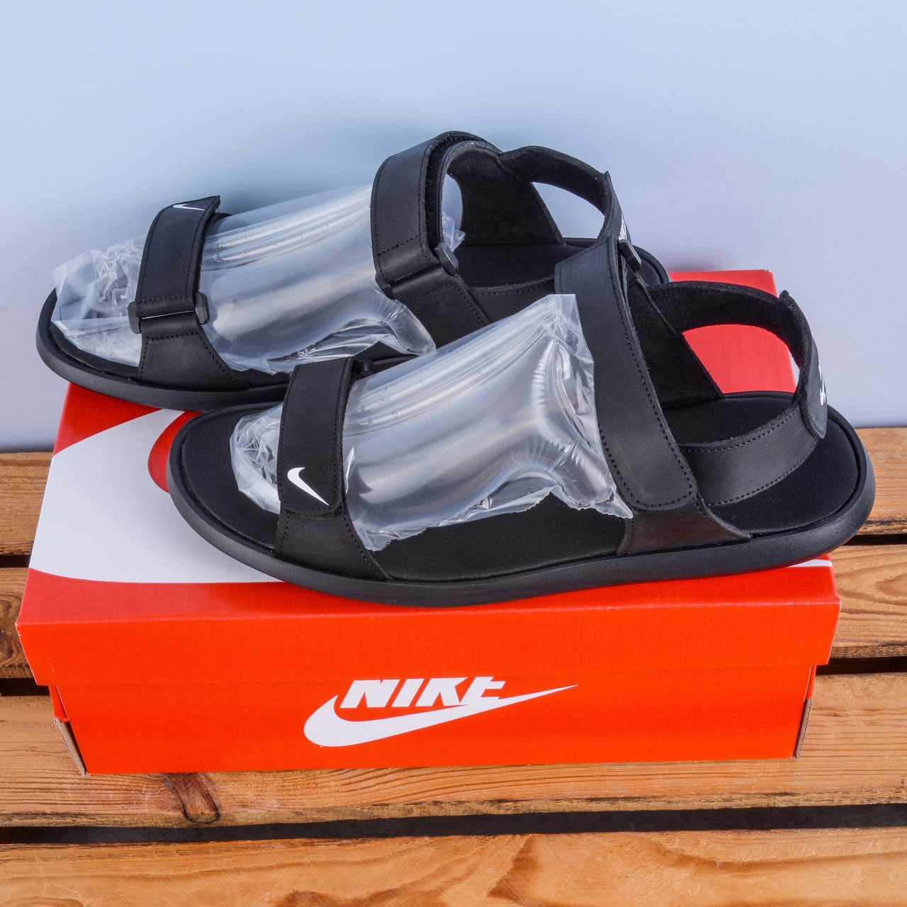 Чоловічі сандаліі Nike чорні сандалі тапочки