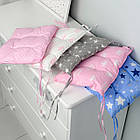 Подушка м'яка для дитячого стільчика 23х28, сіра