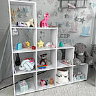 Дитячий стелаж пірамідка 139.6×140.7×29.2 см в для дитини / полиця для іграшок і книг у дитячу кімнату