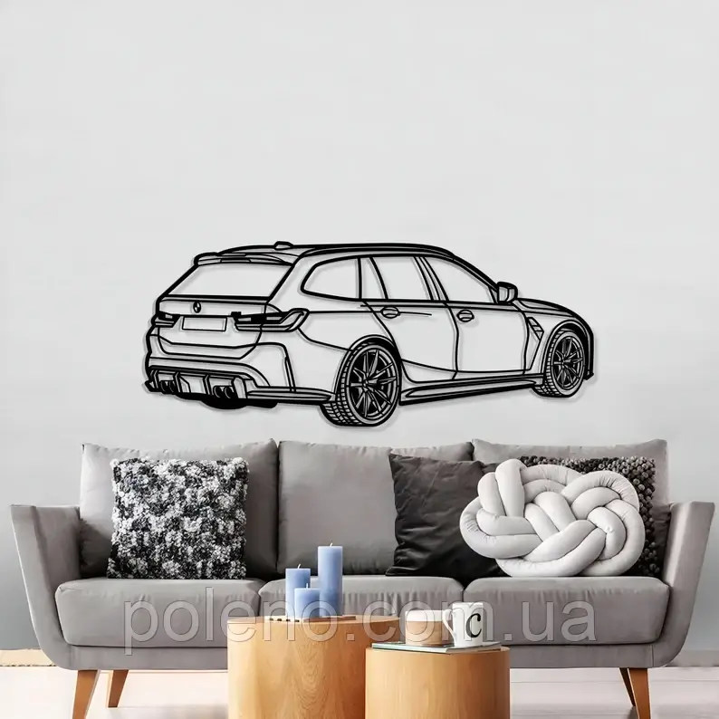 Декоративное панно, картина авто BMW универсал