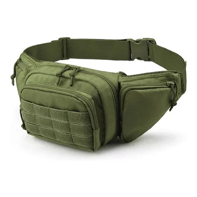 Тактична бананка MOLLE Олива, 5 кишень, нейлон 600D, фото 1