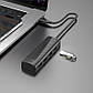 USB хаб із входом USB-C HUB адаптер Easy safety 4-in-1 Adapter (Type-C to USB 3.0, 0.2m). Black, фото 7