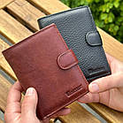 Чоловічий шкіряний гаманець люкс, чоловіче портмоне натуральна шкіра HORTON 301B