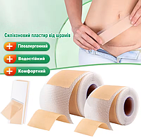 Силіконовий пластир від шрамів і рубців після операцій, кесаревого, опіках, водостійкий, гіпоалергенний 4×150 см, фото 4