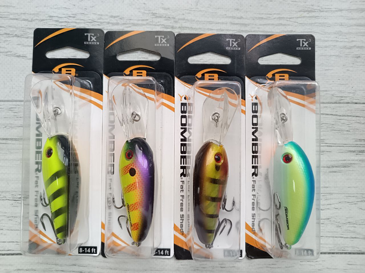 Воблер Bomber Fat Free Shad SP 65mm\16,5g Набір 4шт