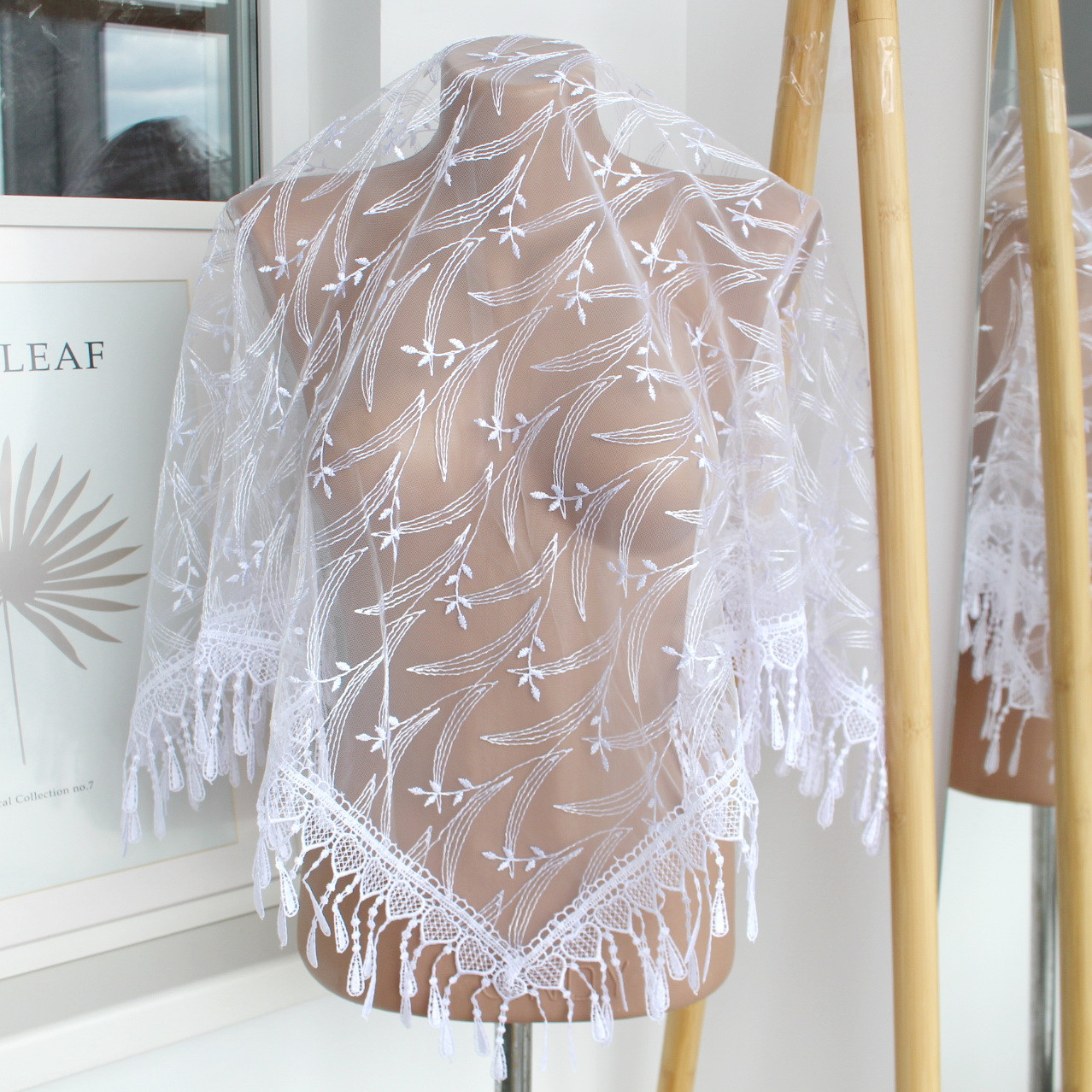 Хустка біла ажурна 232025, фото 1