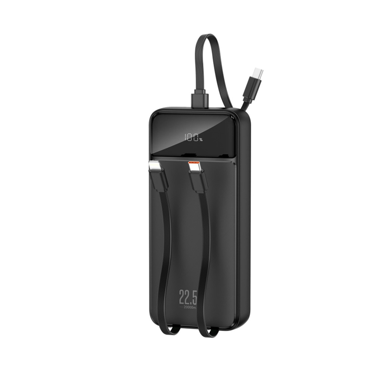УМБ XO PR275 20000 mAh, USB-C/USB-А порт, USB-C/Lightning конектори Black (PR275.black)