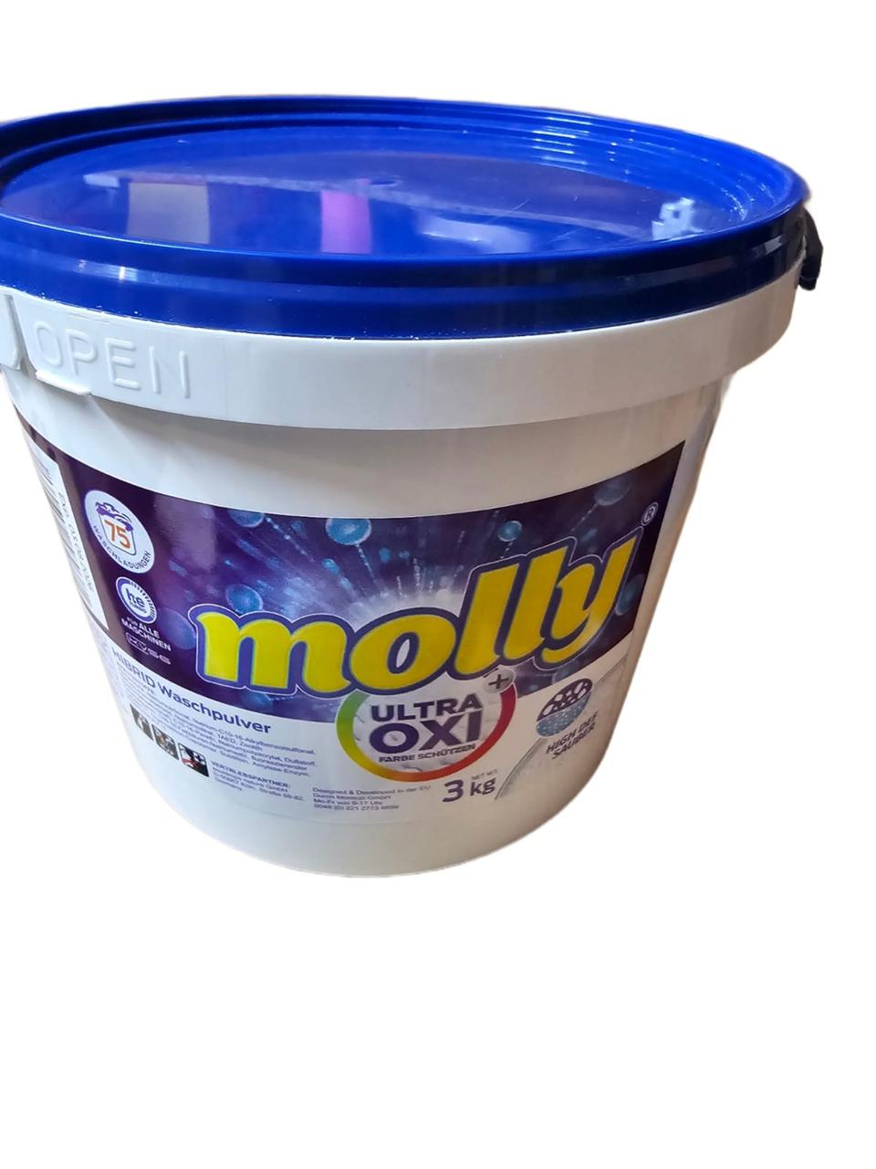 Пральний порошок для прання Molly ULTRA OXI+ універсальний 3 кг 4260652580381