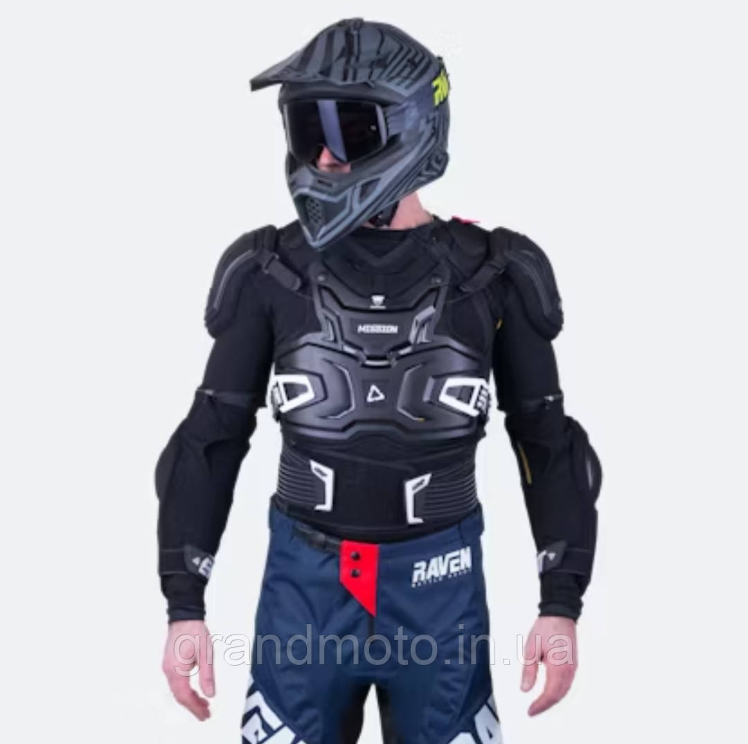 Черепаха Leatt Mission Body Protector Graphene L/XL Мото черепаха захист для мотоцикліста, фото 1