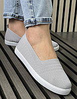 39 р. Мокасини жіночі сірого кольору на літо (1212053)