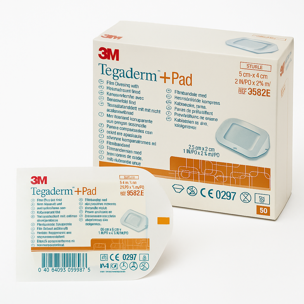 Прозора пов’язка з подушечкою 3M Tegaderm +Pad 5 см х 7 см