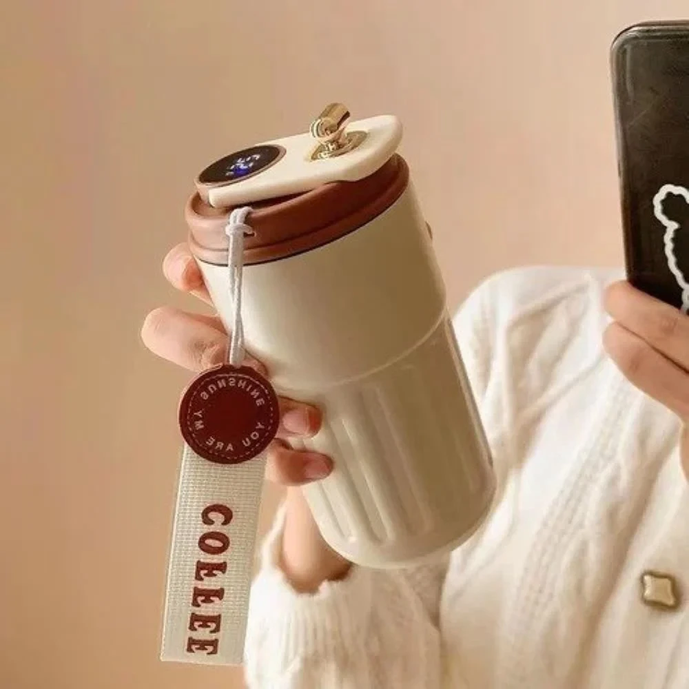 Вакуумна кавова кружка з нержавіючої сталі, 450 мл Stainless Steel Vaccume Coffee Mug, фото 1