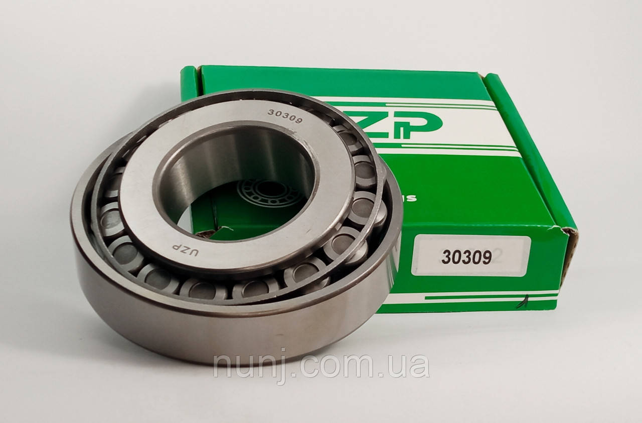 Підшипник 30309 UZP (7309) розміри: 45*100*27,25 роликовий конічний, фото 1