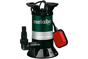 Насос дренажний для брудної води Metabo PS 7500 S , 450 Вт, 7.5 куб/год, висота подачі 5 м, занурення до 5м, підключення 1"/1.25",
