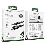 Кабель-перехiдник ACEFAST C1-08 USB-C to 3.5mm aluminum alloy audio cable Gray, фото 3