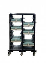 Візок для термопідносів 6 коліс Візок для транспортування термопідносів Візок для термоконтейнерів, фото 4