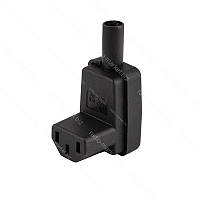 Штекер C13 AC-006 комп'ютерний кутовий, на кабель