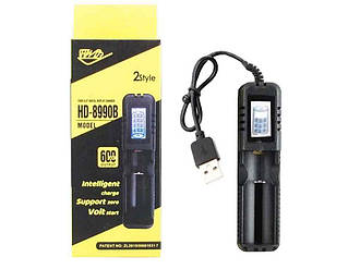 Зарядний пристрій для акумуляторів 1шт HD-8990B, LCD екран, ТМ КИТАЙ BP