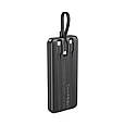 УМБ XO PR274 10000 mAh, USB-C/USB-А порт, USB-C/Lightning конектори Black (PR274.black), фото 2