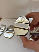 Накладка на дверний замок з емблемою BMW (БМВ) Комплект 4 шт колір хром ТИП А