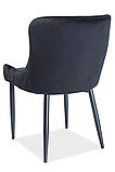 Стілець COLIN B VELVET чорний каркас/чорний BL.19, фото 4