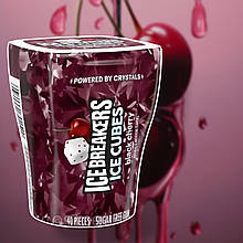 Жувальна гумка "Вишня" ICE BREAKERS ICE CUBES Black Cherry Sugar Free Chewing Gum 40 шт