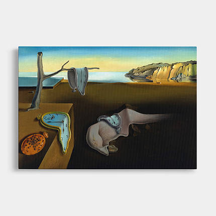 Картина на полотні "Сальвадор Далі - Постійність пам'яті, Salvador Dalí, Persistence of Memory", 43×60см, фото 1