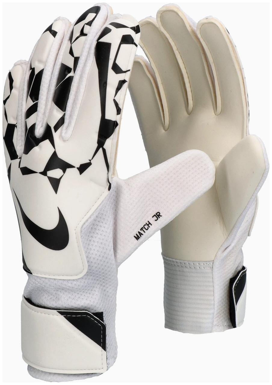 Воротарські рукавиці Nike NK GK MATCH JR - HO24 білий, чорний Діт 6 (17,6 см), фото 1