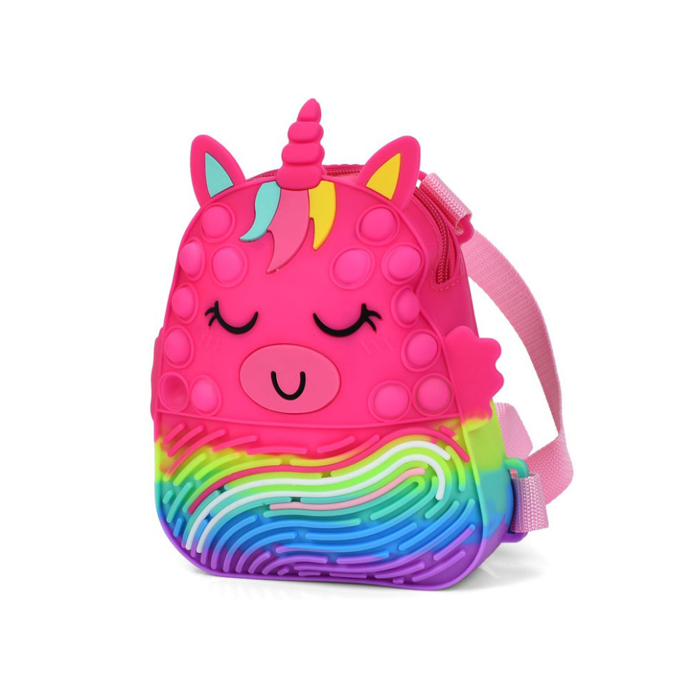 Дитяча сумочка-рюкзачок "Єдиноріг" Bambi 9882(Pink) розмір 20 см, Toyman, фото 1