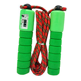 Швидкісна скакалка з лічильником Bambi MS 0345-1(Green) довжина 280 см, Toyman