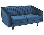 Софа ASPREY 2 VELVET синя/венге BL.86