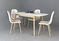 EXEN ІІ стіл 120(160)*80 дерево/білий