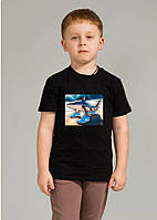 Футболка для дівчаток Мальта 25/Д057/1-17-Н 146 см. Чорний