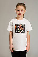 Футболка для дівчаток Мальта 122 см. Білий